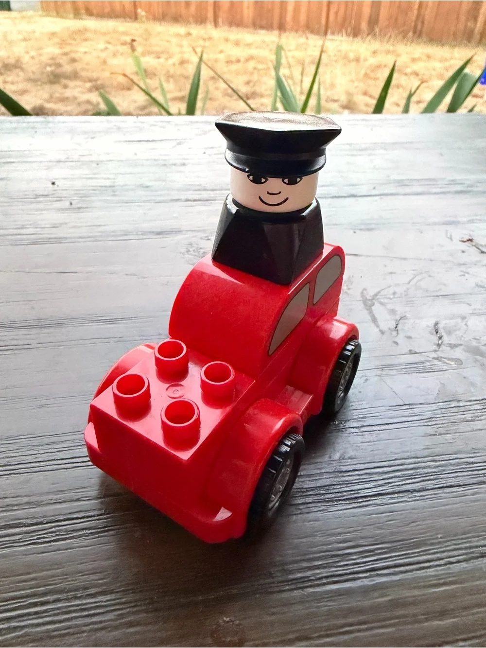 Lego duplo Pull-Back Toy Cars with Mini Figures - Green, Red, Blue, Red